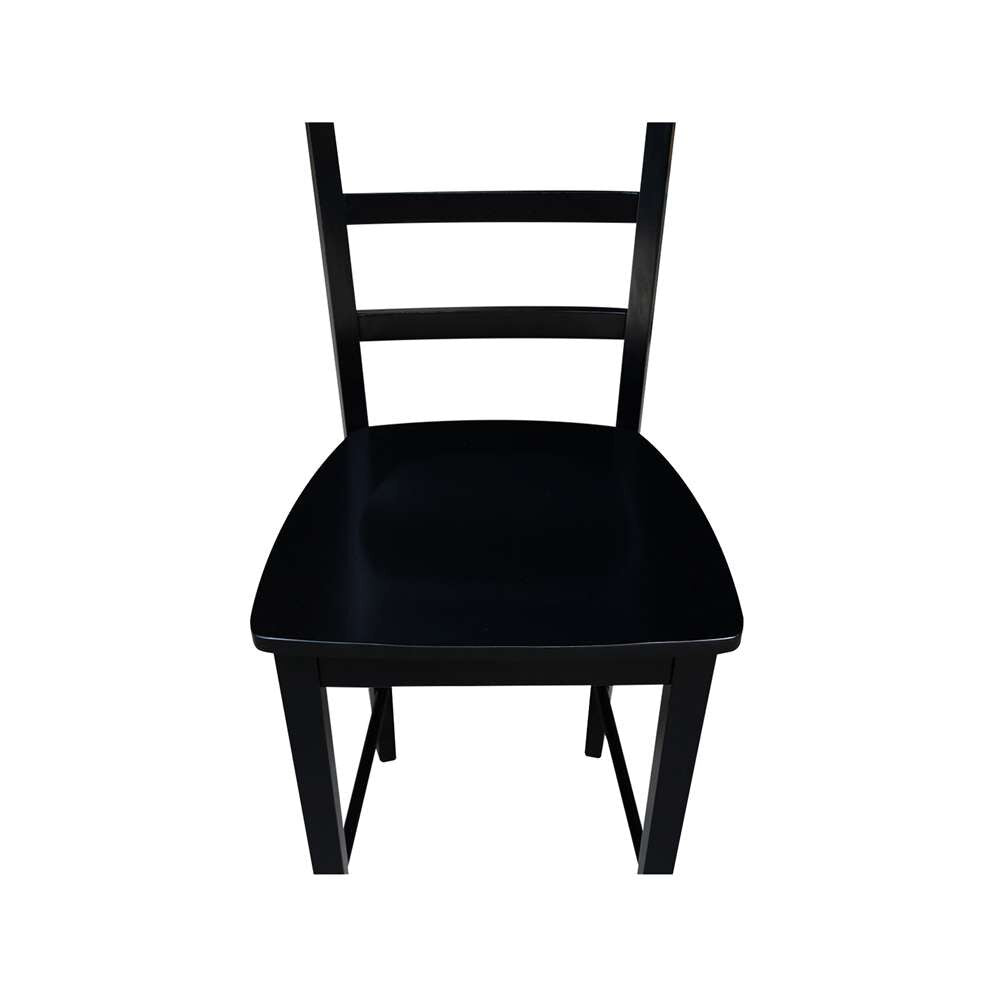 International Concepts - Madrid Counter Height Stool - 24inSH in Black Finish - S46-402 veiw 10