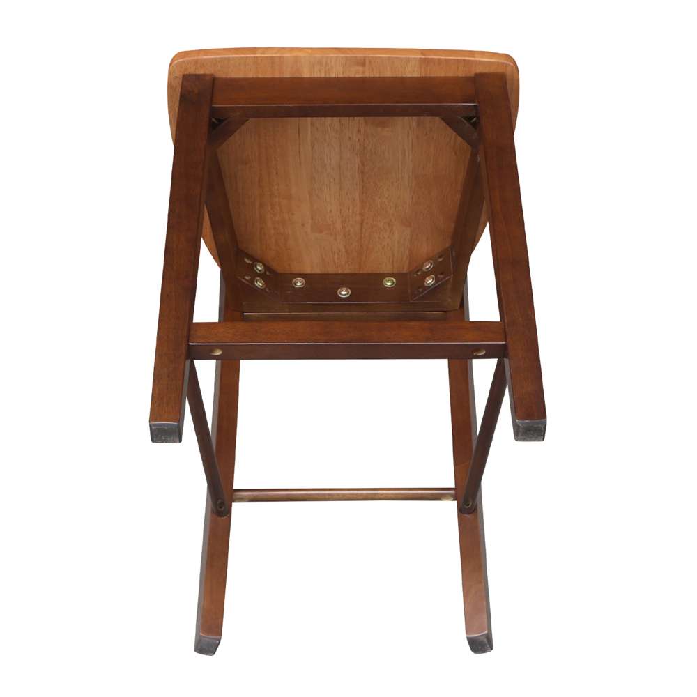 International Concepts - Madrid Counter Height Stool - 24inSH in Cinnemon/Espresso Finish - S58-402 veiw 10