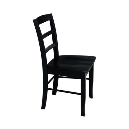 International Concepts - Madrid Ladderback Chair in Black Finish (Set of 2) - C46-2P veiw 7
