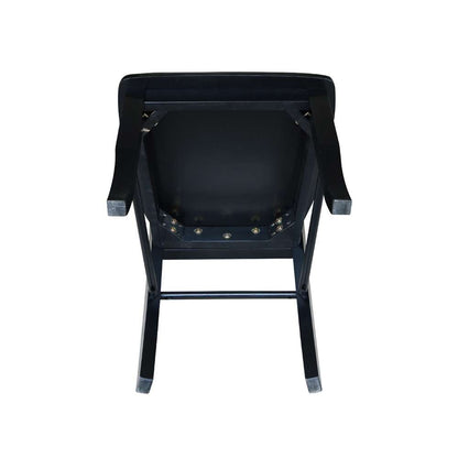 International Concepts - Madrid Ladderback Chair in Black Finish (Set of 2) - C46-2P veiw 9