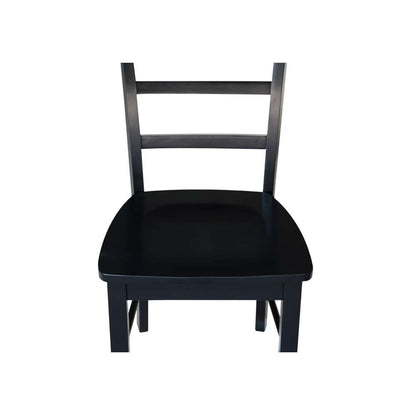 International Concepts - Madrid Ladderback Chair in Black Finish (Set of 2) - C46-2P veiw 10