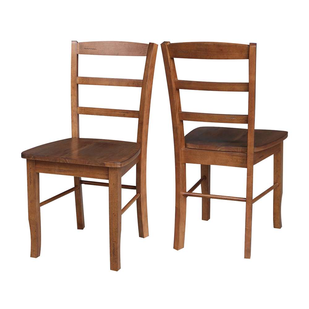 International Concepts - Madrid Ladderback Chair in Distressed Oak Finish (Set of 2) - C42-2P veiw 5