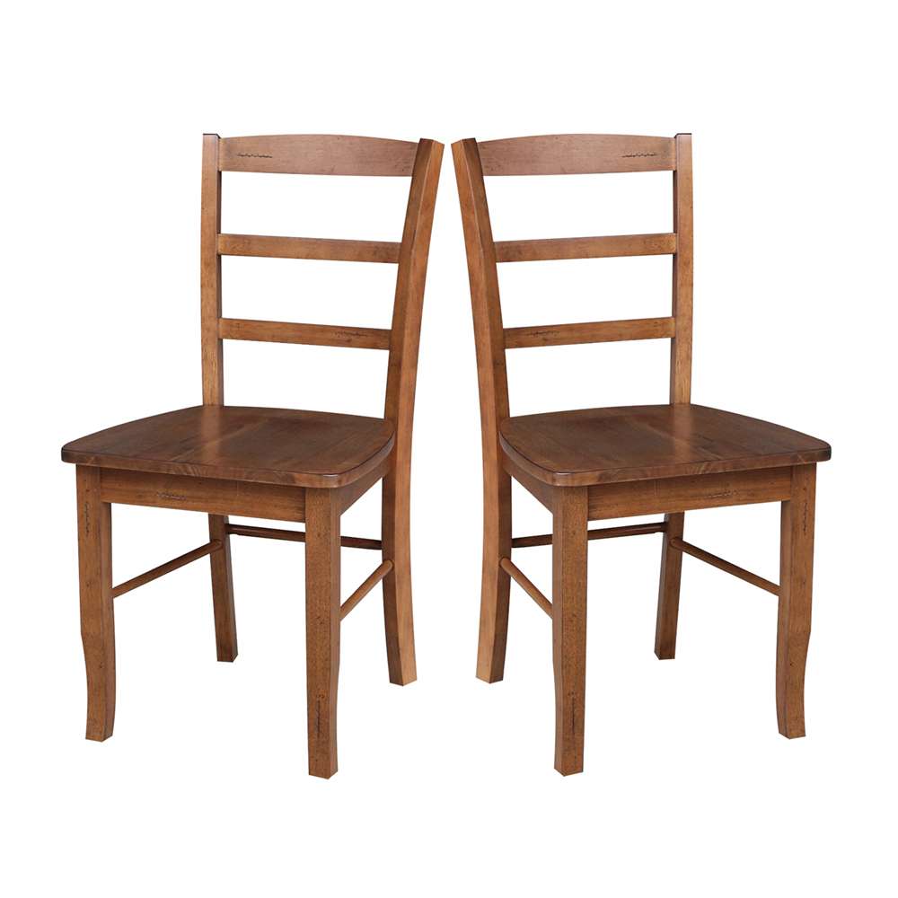 International Concepts - Madrid Ladderback Chair in Distressed Oak Finish (Set of 2) - C42-2P veiw 9