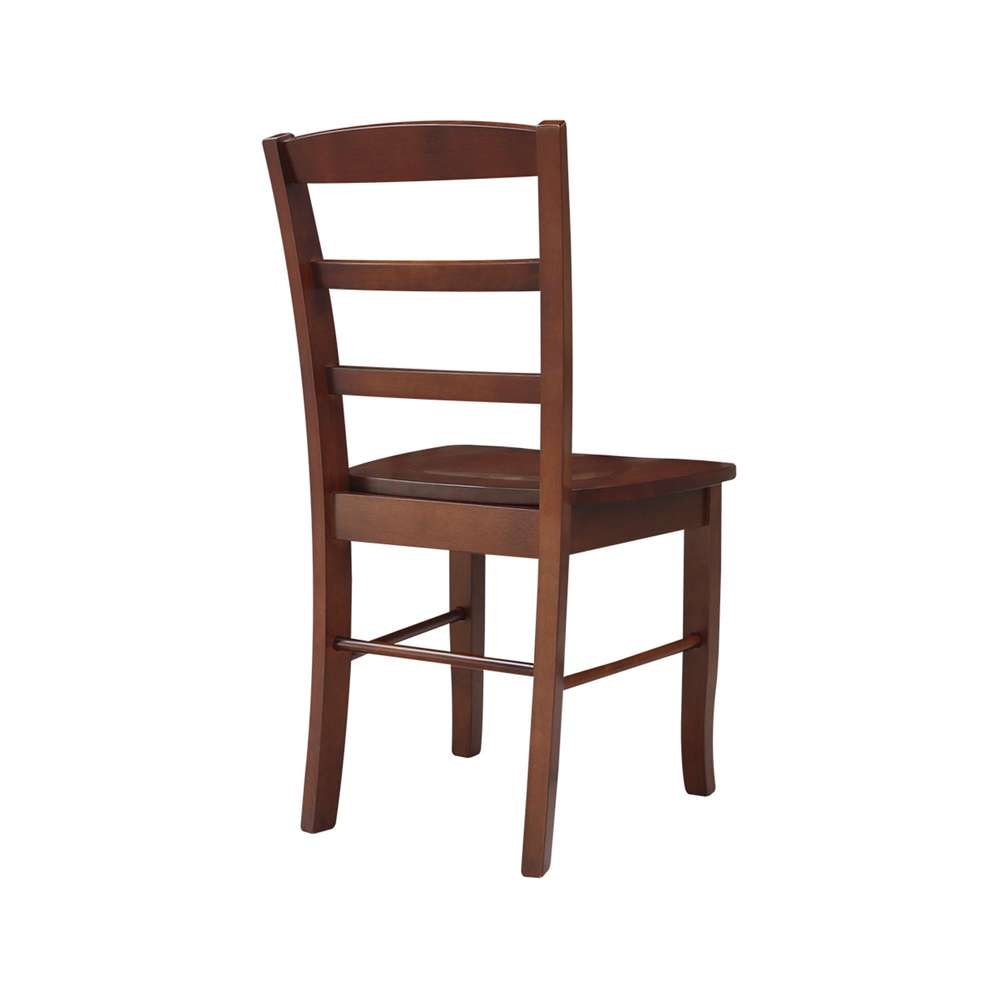 International Concepts - Madrid Ladderback Chair in Espresso Finish (Set of 2) - C581-2P veiw 2