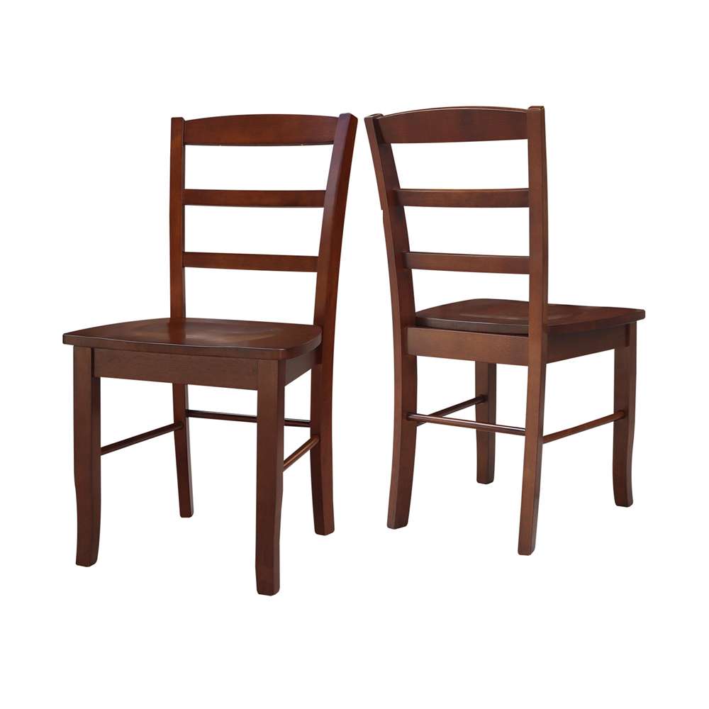 International Concepts - Madrid Ladderback Chair in Espresso Finish (Set of 2) - C581-2P veiw 5