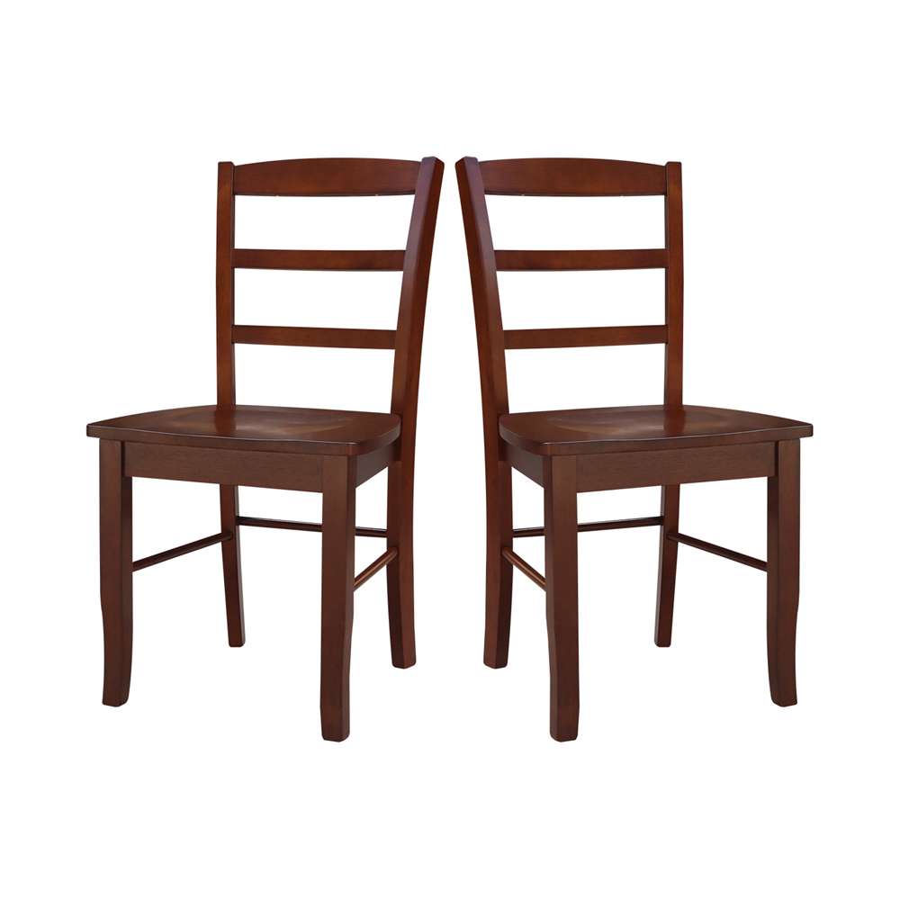 International Concepts - Madrid Ladderback Chair in Espresso Finish (Set of 2) - C581-2P veiw 11
