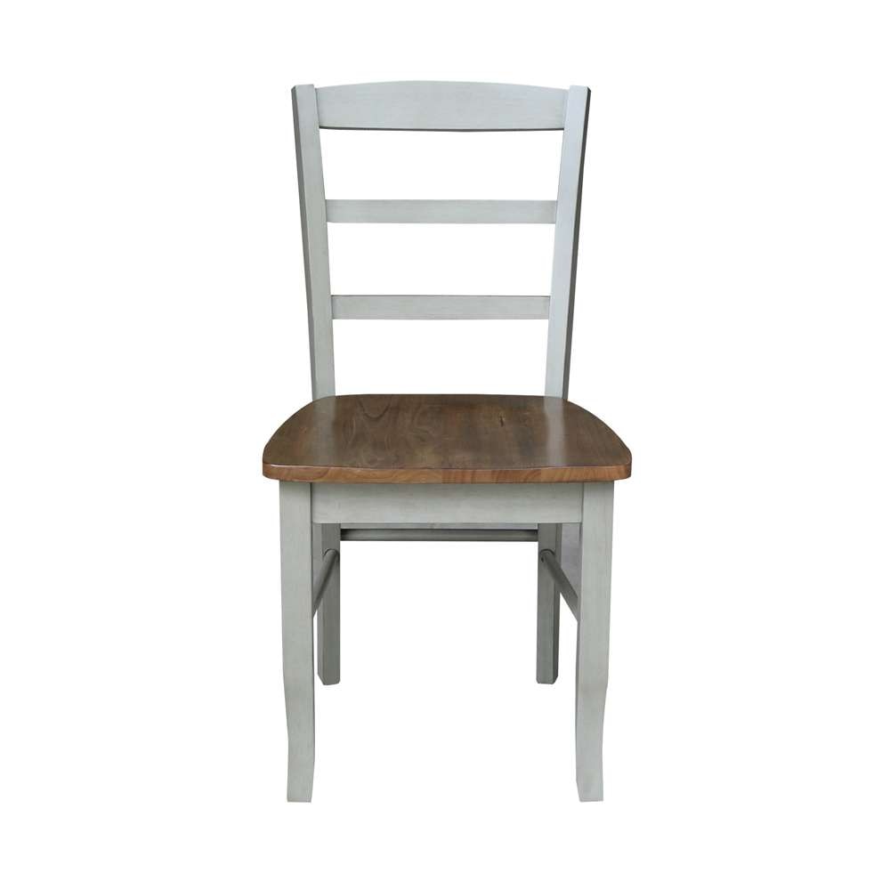 International Concepts - Madrid Ladderback Chair in Hickory/Stone Finish (Set of 2) - C41-2P veiw 6