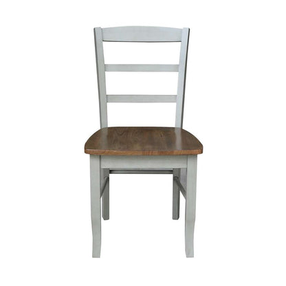 International Concepts - Madrid Ladderback Chair in Hickory/Stone Finish (Set of 2) - C41-2P veiw 6