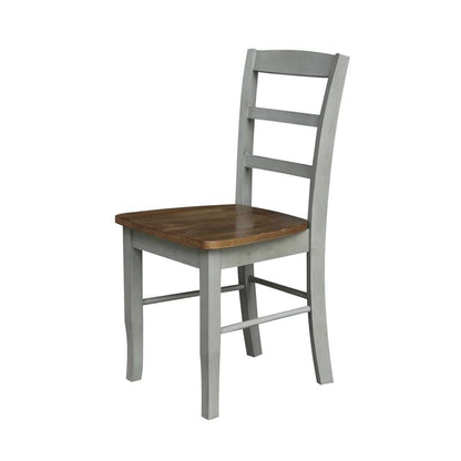 International Concepts - Madrid Ladderback Chair in Hickory/Stone Finish (Set of 2) - C41-2P veiw 8