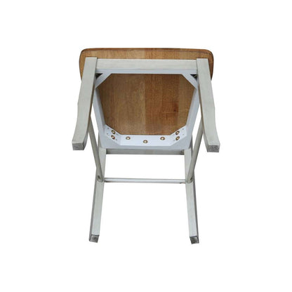 International Concepts - Madrid Ladderback Chair in Hickory/Stone Finish (Set of 2) - C41-2P veiw 10
