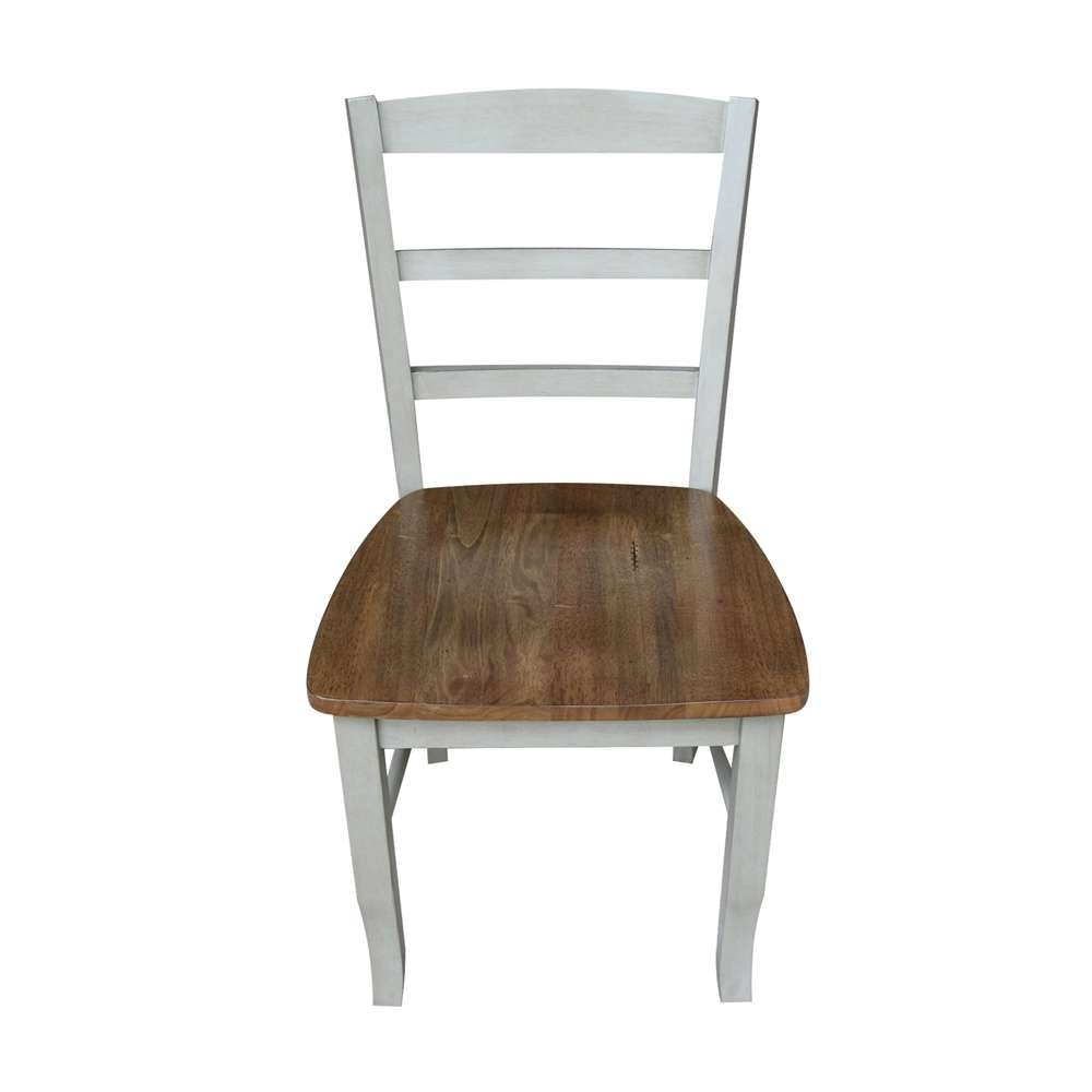 International Concepts - Madrid Ladderback Chair in Hickory/Stone Finish (Set of 2) - C41-2P veiw 11