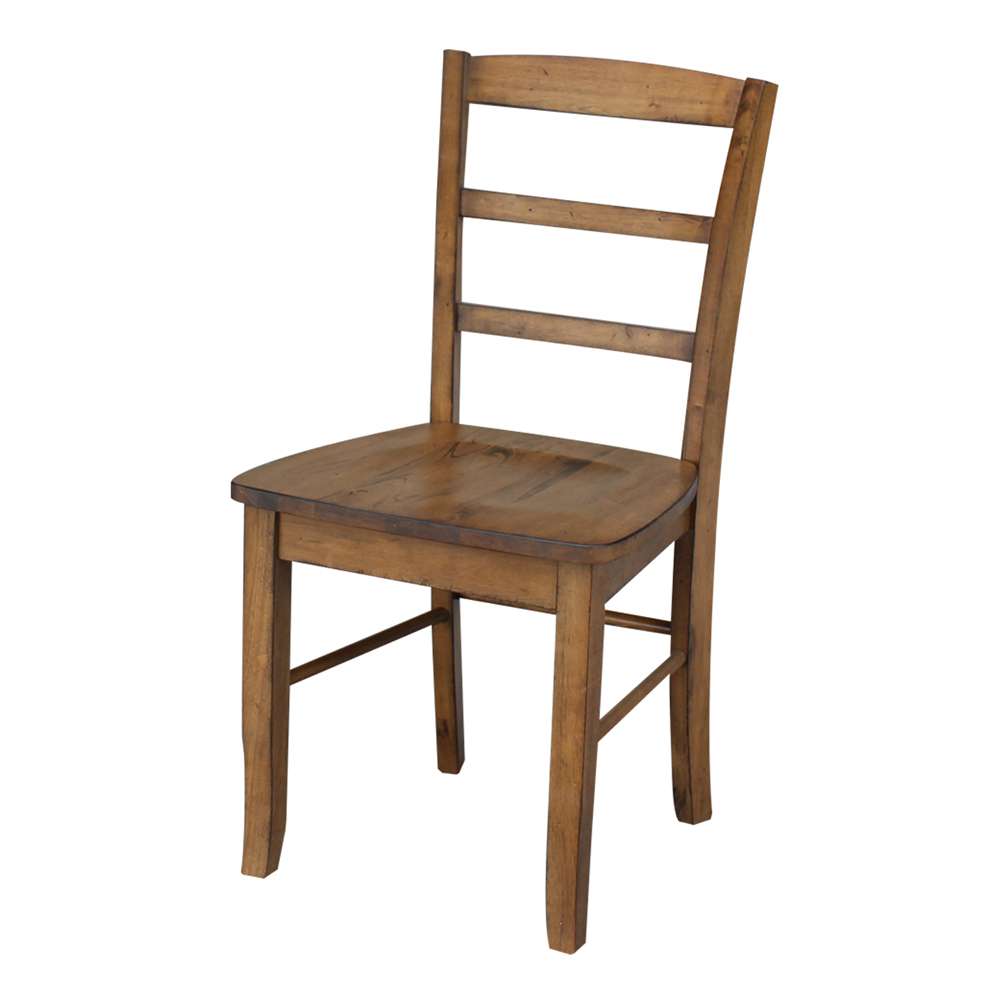 International Concepts - Madrid Ladderback Chair in Pecan Finish (Set of 2) - C59-2P veiw 1
