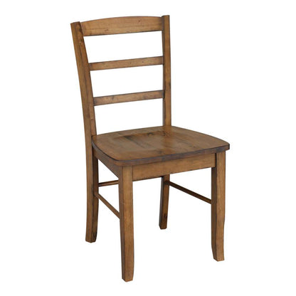 International Concepts - Madrid Ladderback Chair in Pecan Finish (Set of 2) - C59-2P veiw 5