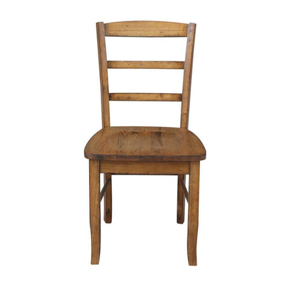 International Concepts - Madrid Ladderback Chair in Pecan Finish (Set of 2) - C59-2P veiw 6
