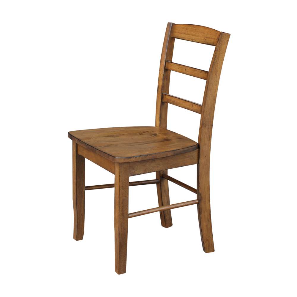 International Concepts - Madrid Ladderback Chair in Pecan Finish (Set of 2) - C59-2P veiw 9