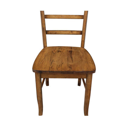 International Concepts - Madrid Ladderback Chair in Pecan Finish (Set of 2) - C59-2P veiw 11