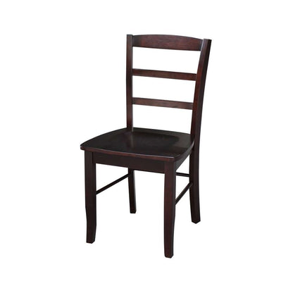 International Concepts - Madrid Ladderback Chair in Rich Mocha Finish (Set of 2) - C15-2P veiw 1