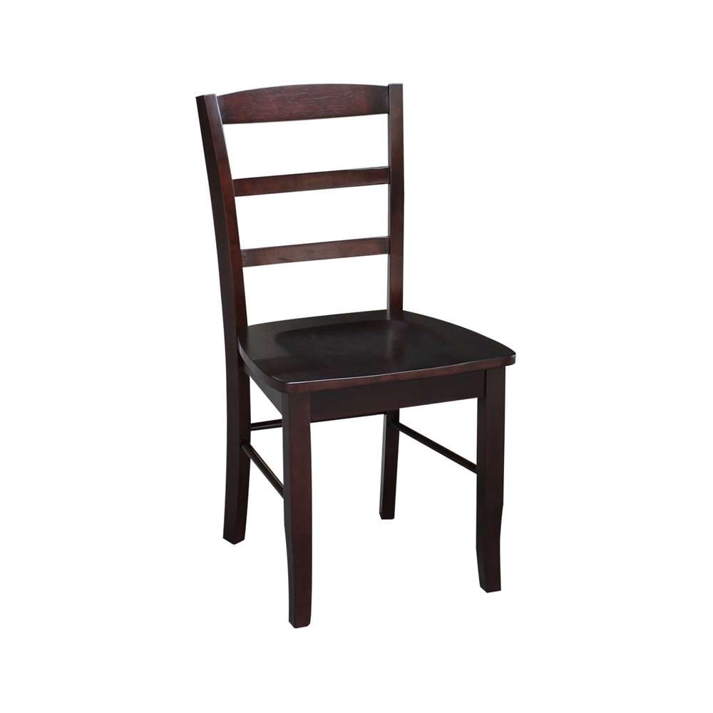 International Concepts - Madrid Ladderback Chair in Rich Mocha Finish (Set of 2) - C15-2P veiw 4