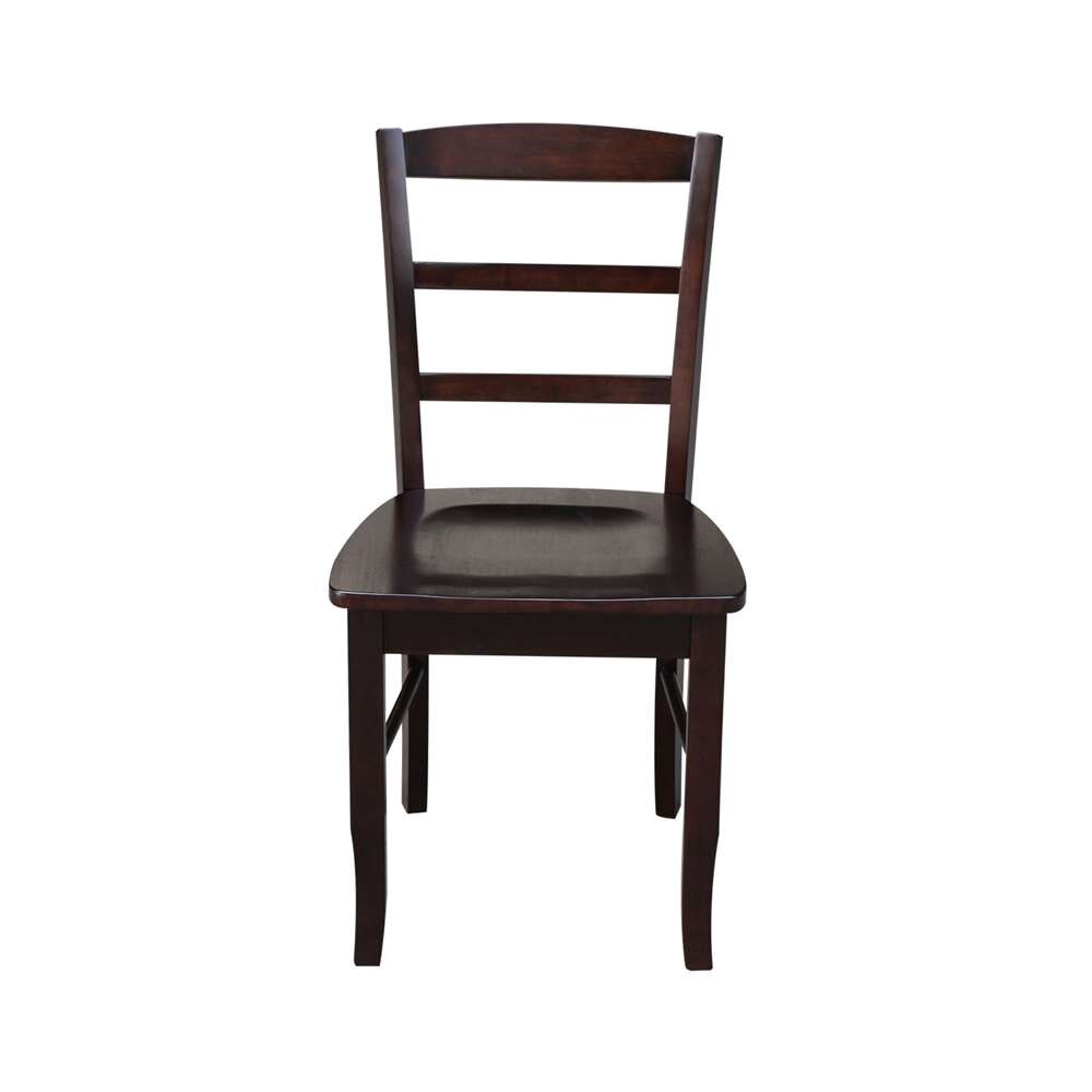 International Concepts - Madrid Ladderback Chair in Rich Mocha Finish (Set of 2) - C15-2P veiw 6
