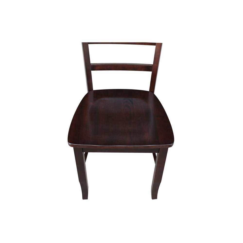 International Concepts - Madrid Ladderback Chair in Rich Mocha Finish (Set of 2) - C15-2P veiw 11