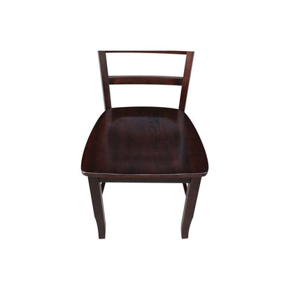 International Concepts - Madrid Ladderback Chair in Rich Mocha Finish (Set of 2) - C15-2P veiw 11