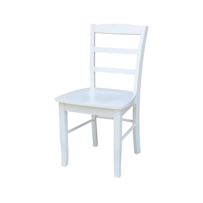 International Concepts - Madrid Ladderback Chair in White Finish (Set of 2) - C08-2P veiw 1