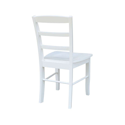 International Concepts - Madrid Ladderback Chair in White Finish (Set of 2) - C08-2P veiw 2