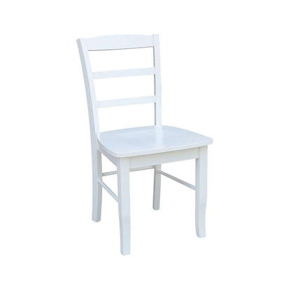 International Concepts - Madrid Ladderback Chair in White Finish (Set of 2) - C08-2P veiw 4
