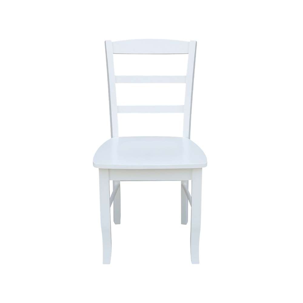 International Concepts - Madrid Ladderback Chair in White Finish (Set of 2) - C08-2P veiw 6