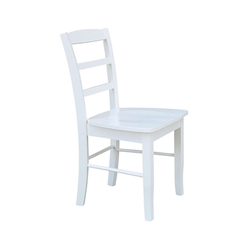 International Concepts - Madrid Ladderback Chair in White Finish (Set of 2) - C08-2P veiw 8