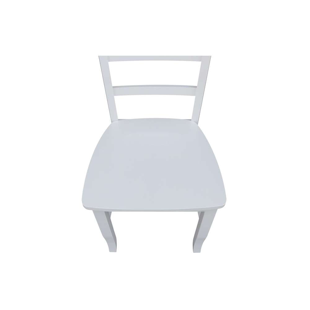 International Concepts - Madrid Ladderback Chair in White Finish (Set of 2) - C08-2P veiw 11