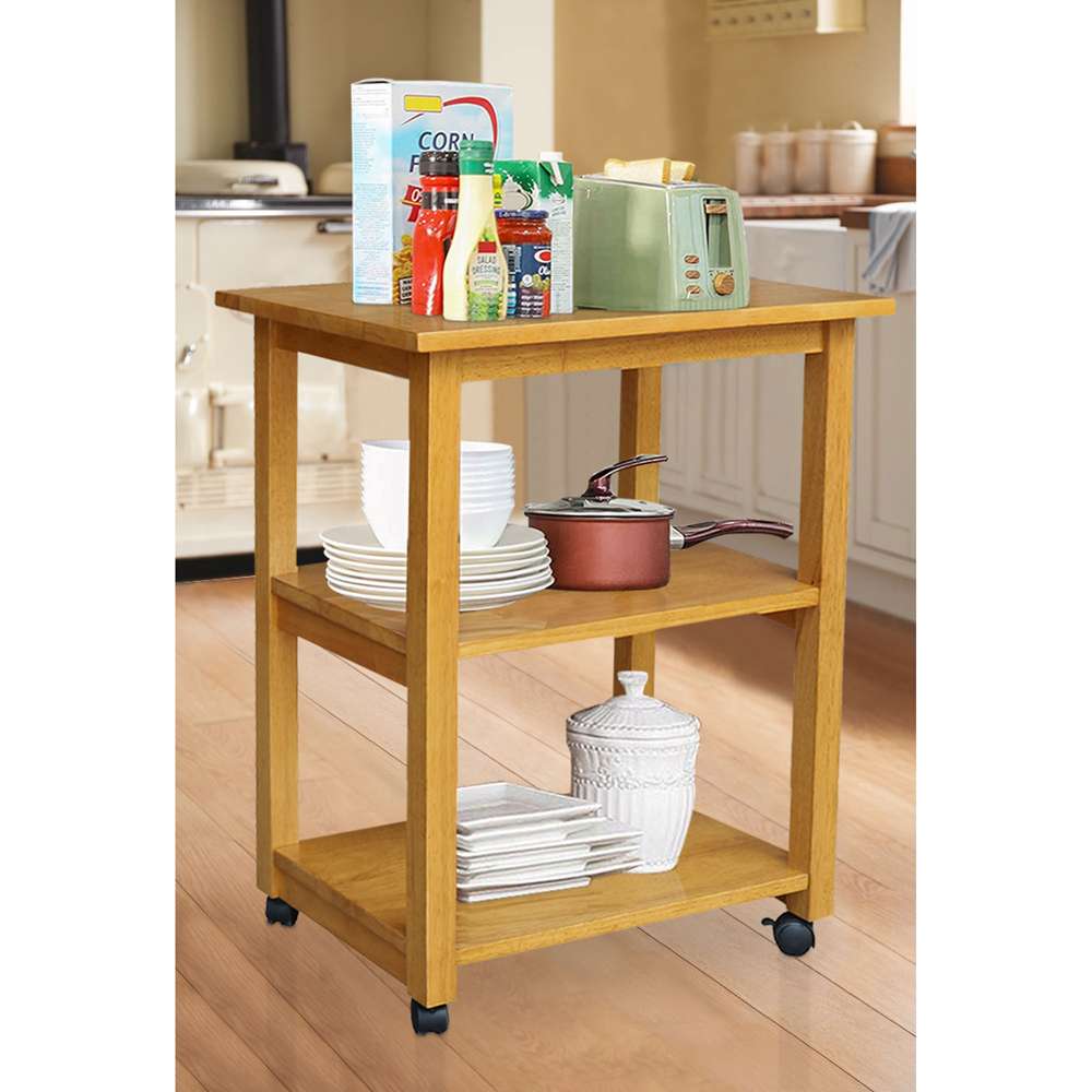 International Concepts - Microwave Cart in Medium Oak Finish - WC04-185 veiw 6