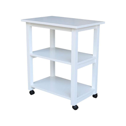 International Concepts - Microwave Cart in White Finish - WC08-185 veiw 1