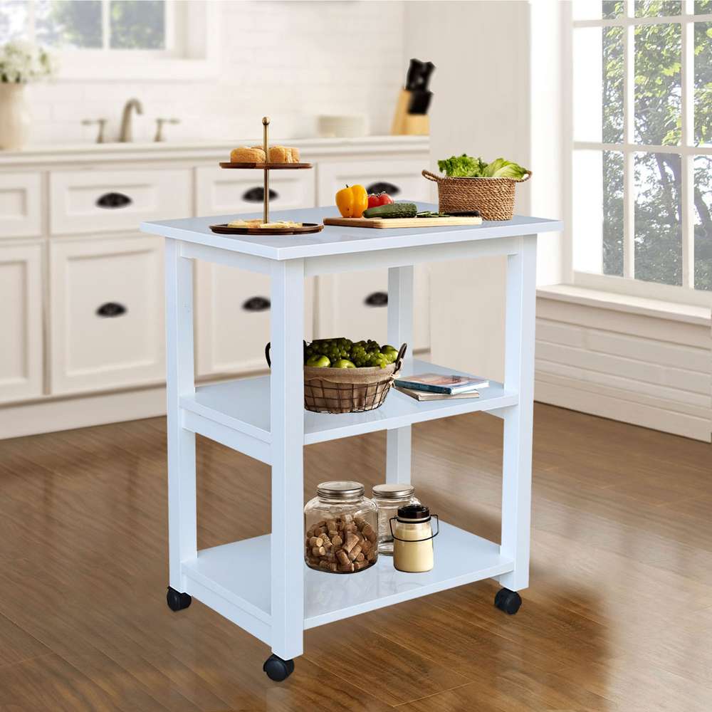 International Concepts - Microwave Cart in White Finish - WC08-185 veiw 6