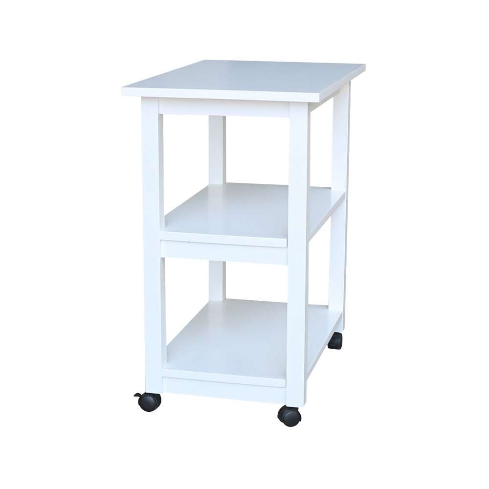 International Concepts - Microwave Cart in White Finish - WC08-185 veiw 7