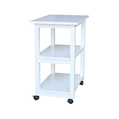 International Concepts - Microwave Cart in White Finish - WC08-185 veiw 7