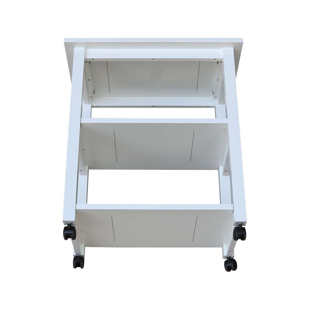 International Concepts - Microwave Cart in White Finish - WC08-185 veiw 8
