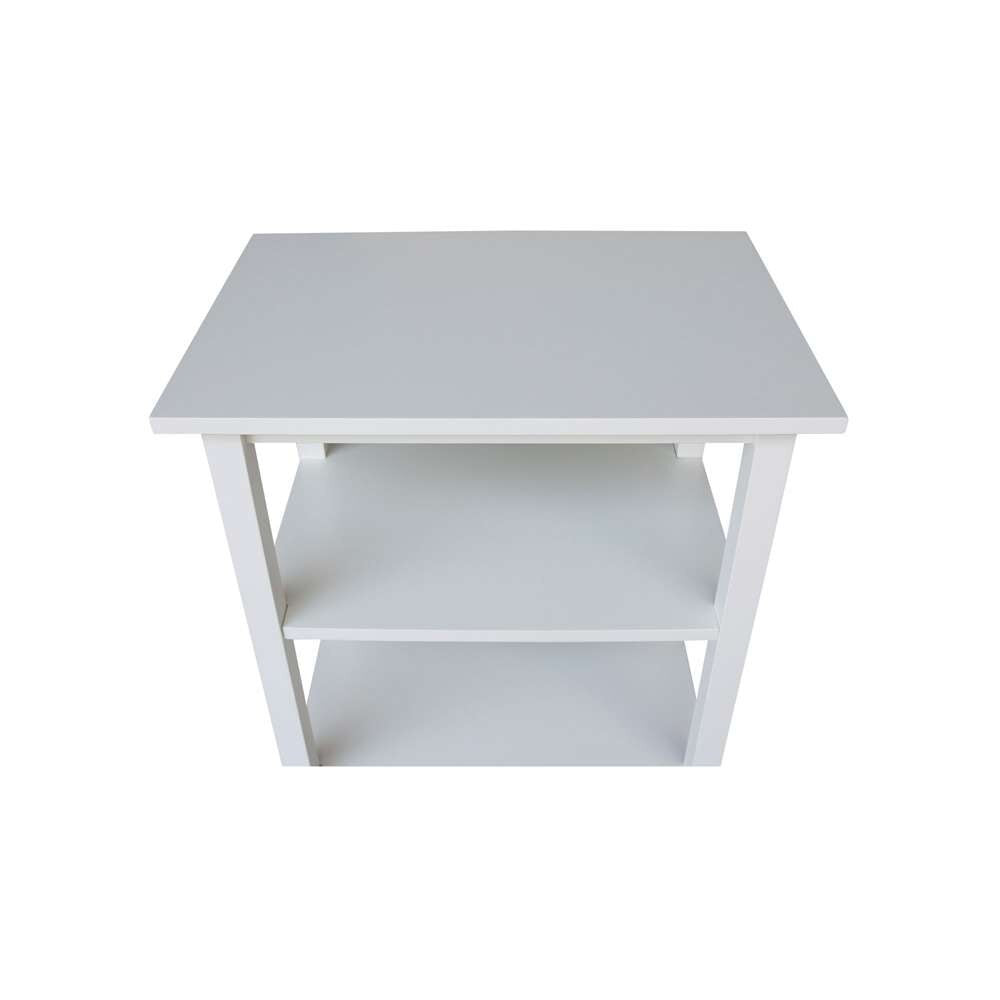 International Concepts - Microwave Cart in White Finish - WC08-185 veiw 9