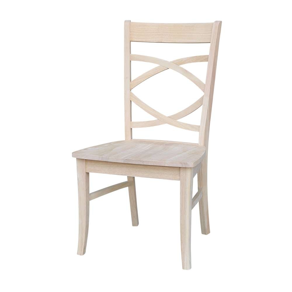International Concepts - Milano Chair with Wood Seat (Set of 2) - C-316P veiw 1
