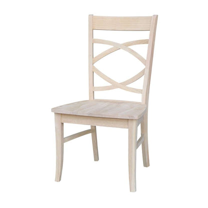 International Concepts - Milano Chair with Wood Seat (Set of 2) - C-316P veiw 1