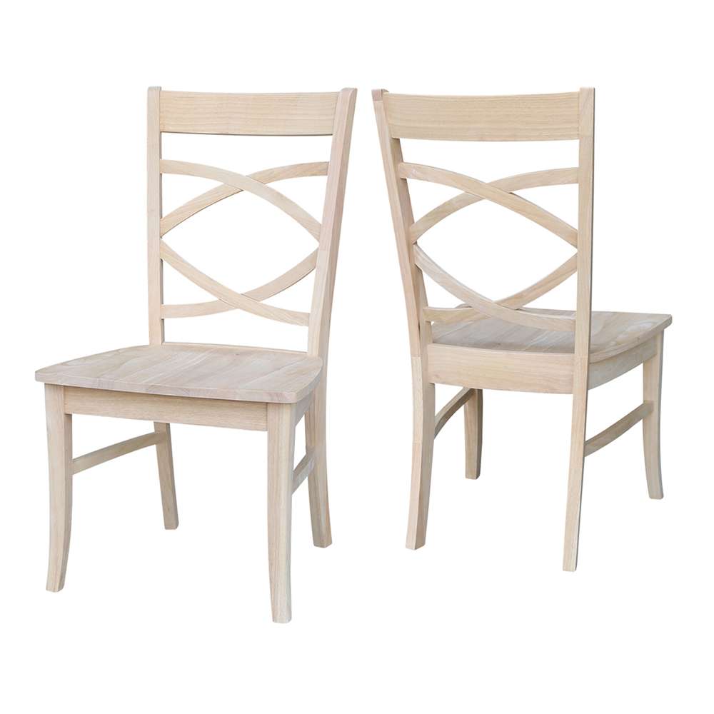 International Concepts - Milano Chair with Wood Seat (Set of 2) - C-316P veiw 5
