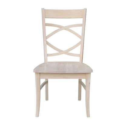 International Concepts - Milano Chair with Wood Seat (Set of 2) - C-316P veiw 6