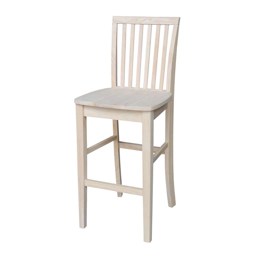 International Concepts - Mission Bar Height Stool - 30inSH  - 265-30 veiw 1