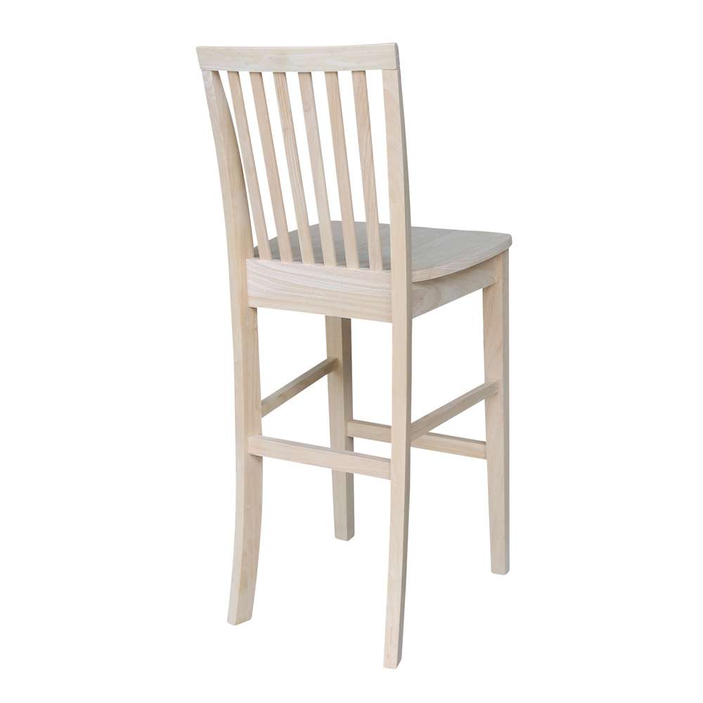 International Concepts - Mission Bar Height Stool - 30inSH  - 265-30 veiw 2