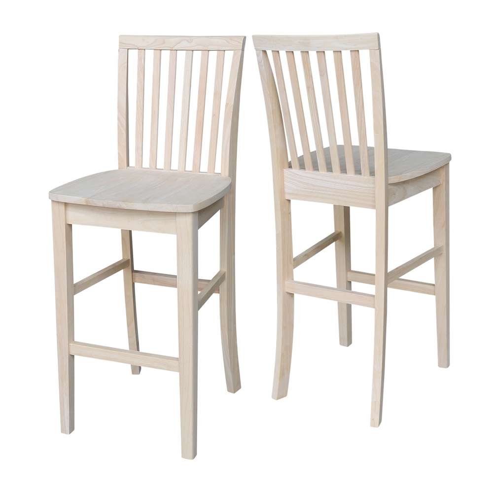 International Concepts - Mission Bar Height Stool - 30inSH  - 265-30 veiw 5