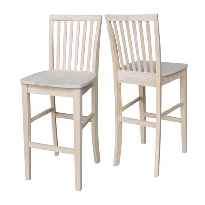 International Concepts - Mission Bar Height Stool - 30inSH  - 265-30 veiw 5