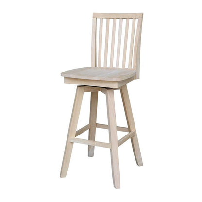 International Concepts - Mission Bar Height Stool - 30inSH  - S-263SW veiw 1