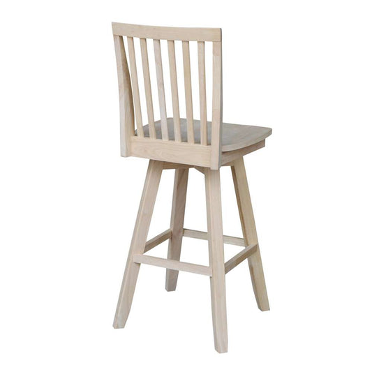 International Concepts - Mission Bar Height Stool - 30inSH  - S-263SW veiw 2