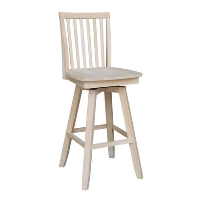 International Concepts - Mission Bar Height Stool - 30inSH  - S-263SW veiw 4