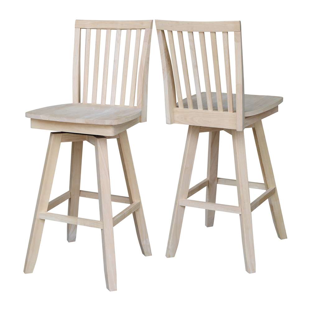 International Concepts - Mission Bar Height Stool - 30inSH  - S-263SW veiw 5